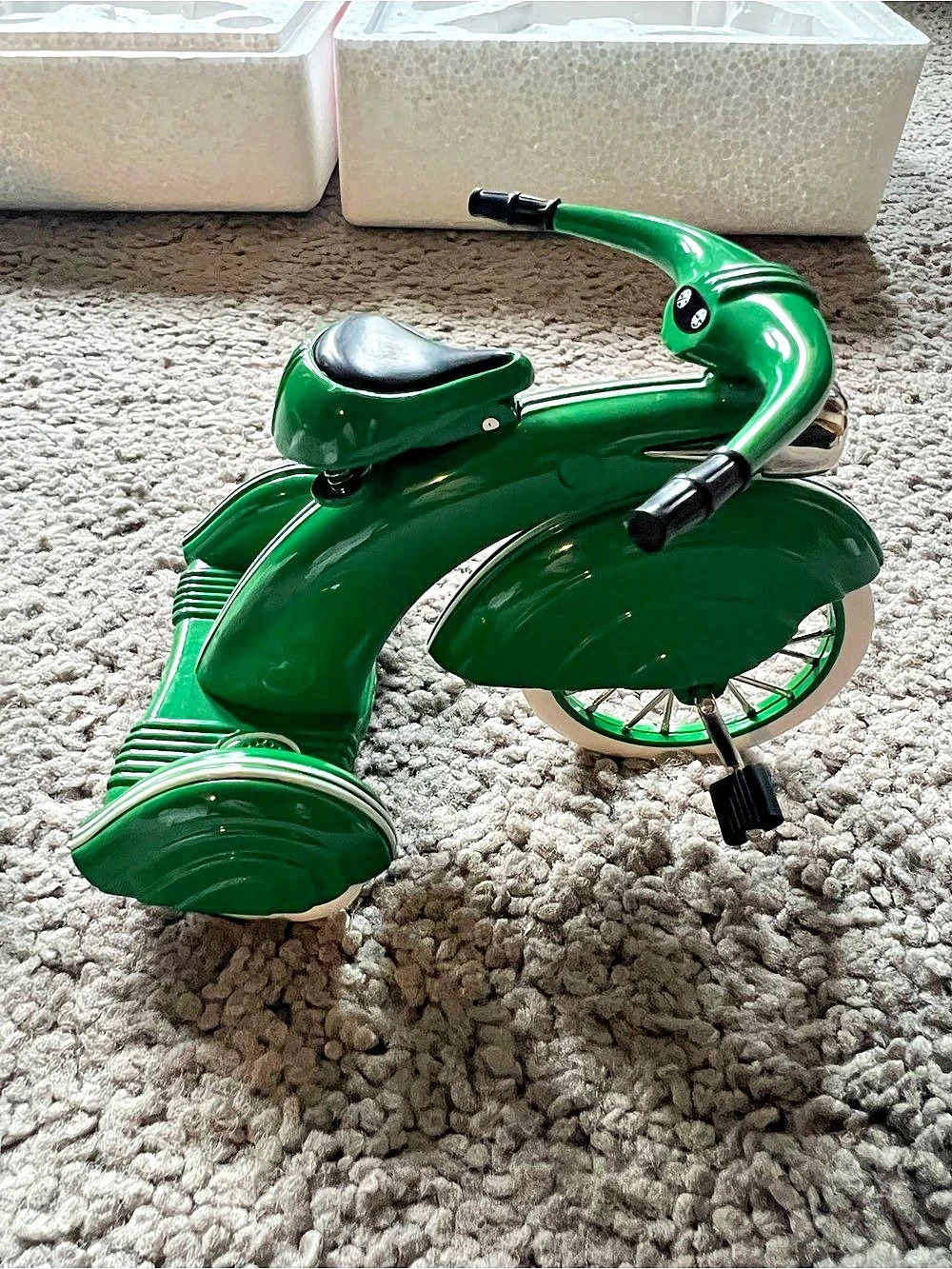 Kiddie Car Classics Steelcraft Streamline Green Collectible Tricycle